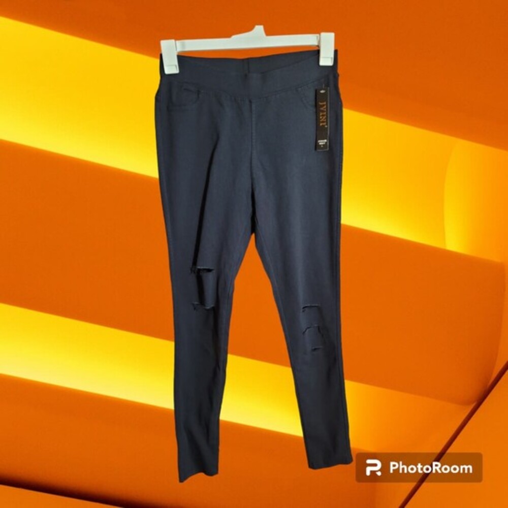 Jvini Navy‎ Pant Size L *NEW* Distressed (P15)